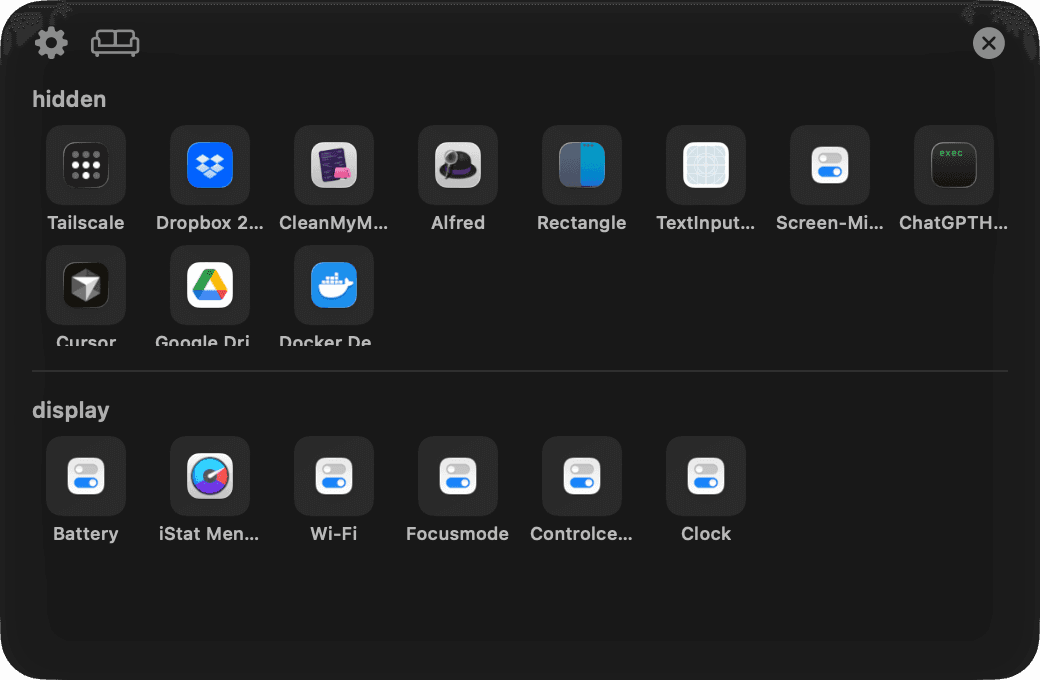 Notch-Aware Panel screenshot